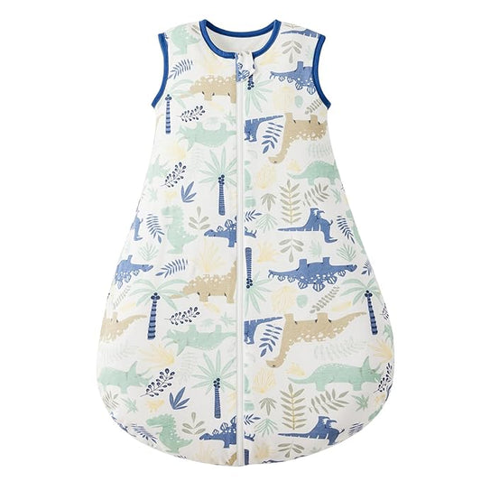 Duomiaomiao 2.5 TOG Baby Sleep Sack 100% Cotton Winter Baby Wearable Blanket, Warm Quilted Comfy Toddler Sleeping Sack