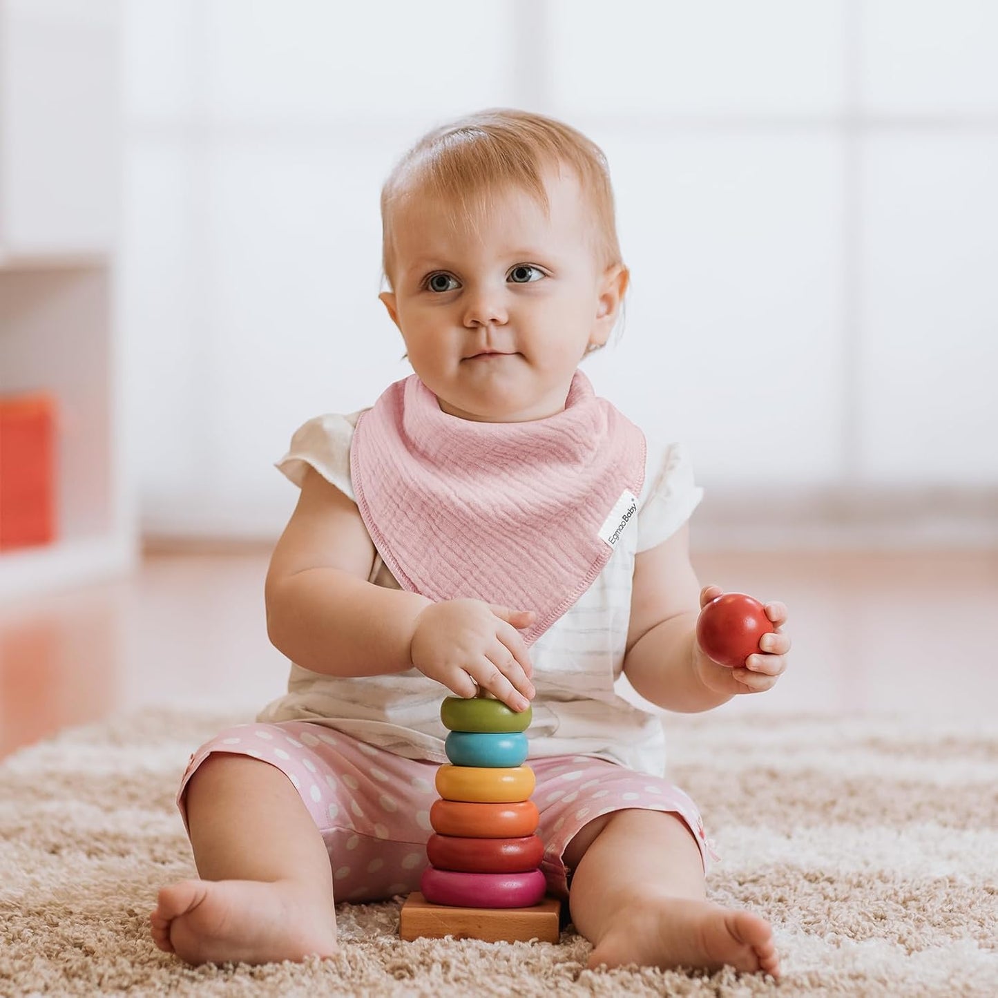 Muslin Baby Bibs for Boys Girls,10 Pack Super Absorbent Baby Bandana Drool Bibs Set for Teething and Drooling,100% Cotton Soft for Infant,Newborn