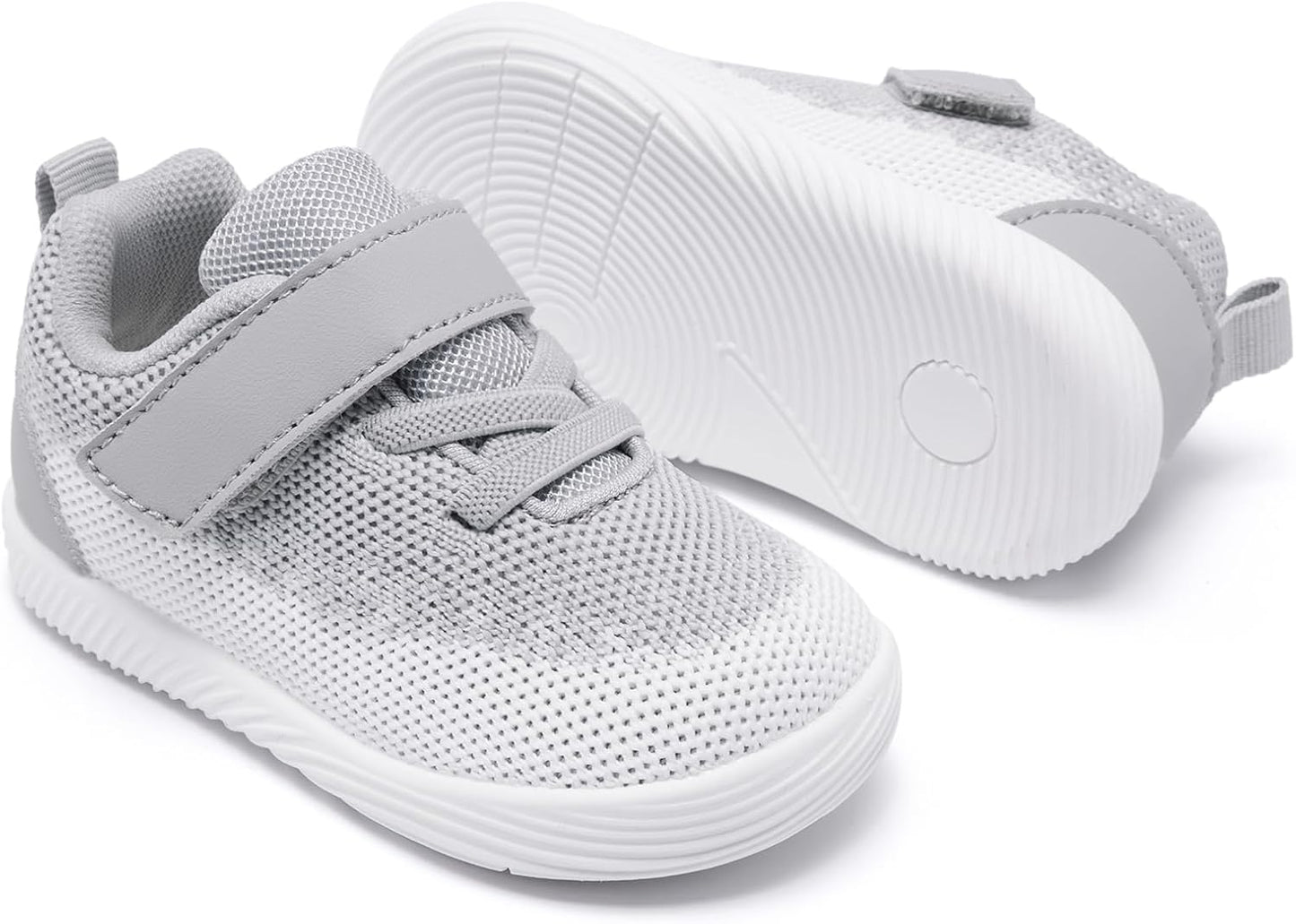 MORENDL Toddler Sneakers Baby Boys & Girls Barefoot Shoes Lightweight Breathable Walking Running Tennis Athletic Sport Shoes