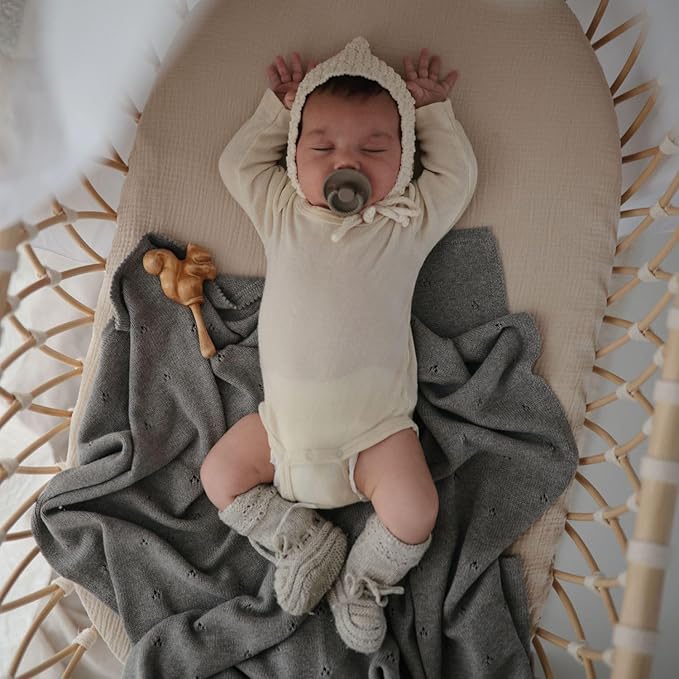 FRIGG SilkySoft Silicone Baby Pacifier 6-Pack Endless Sea | Made in Denmark | BPA-Free (0-6 Months)