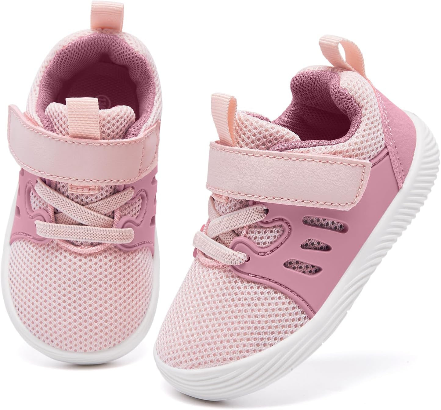 MORENDL Toddler Sneakers Baby Boys & Girls Barefoot Shoes Lightweight Breathable Walking Running Tennis Athletic Sport Shoes