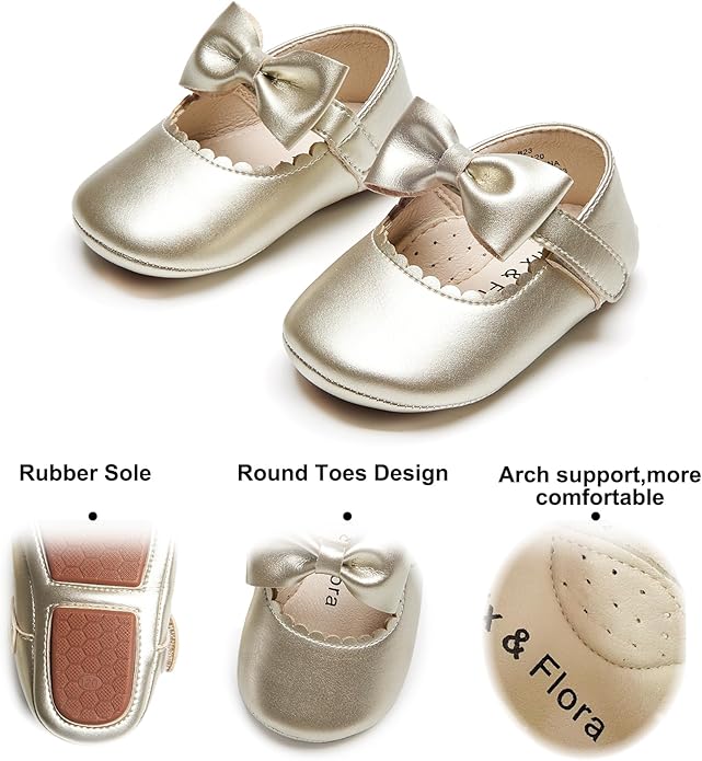 Soft Sole Baby Shoes - Infant Baby Walking Shoes Moccasins Rubber Sole Crib Shoes