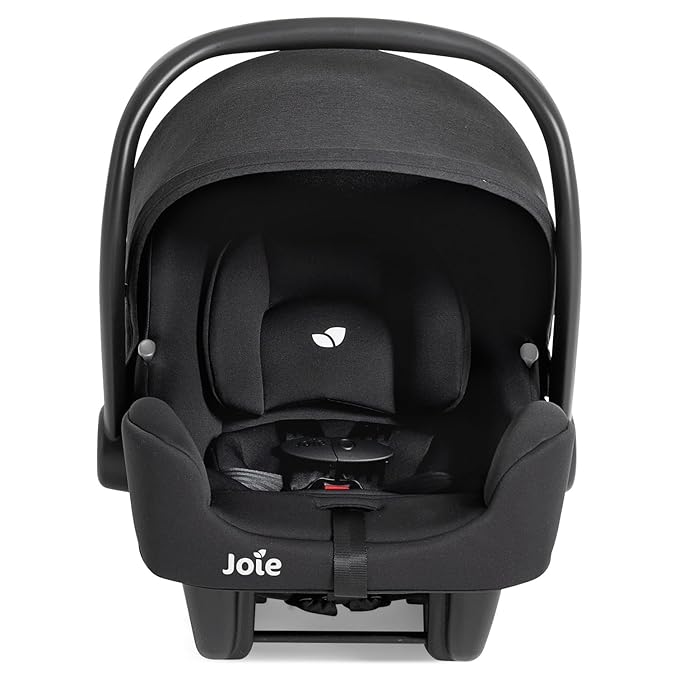 Joie Rue Lightweight Infant Car Seat & Anti-Rebound Base –Side-Impact Protection, 5-Point Harness, and UPF 50+ Canopy for Newborns and Infants (Shale Dark)