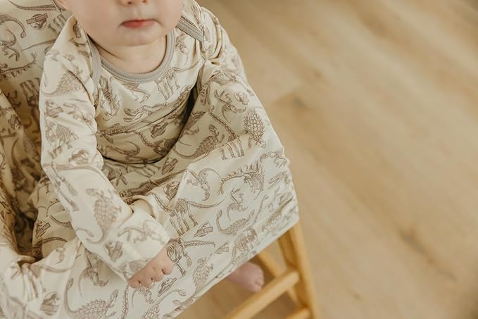 Copper Pearl Baby Car Seat Cover Canopy and Nursing Cover Multi-Use Stretchy 5 in 1 Gift 'Jurassic Park Fossils' - One Size