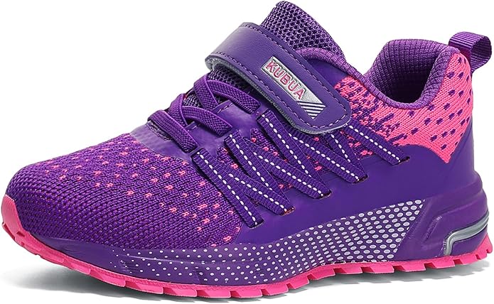 KUBUA Kids Sneakers for Boys Girls Running Tennis Shoes Lightweight Breathable Sport Athletic