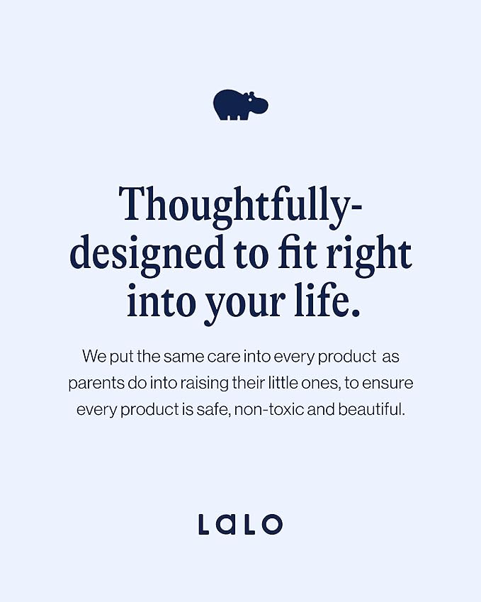 Lalo First Bites Silicone Baby Feeding Set - Baby Led Weaning Supplies - Non-Toxic Silicone - Includes 1 Bib, 2 Spoons, Training Cup, Suction Plate and Bowl - 6 Pieces - Grapefruit