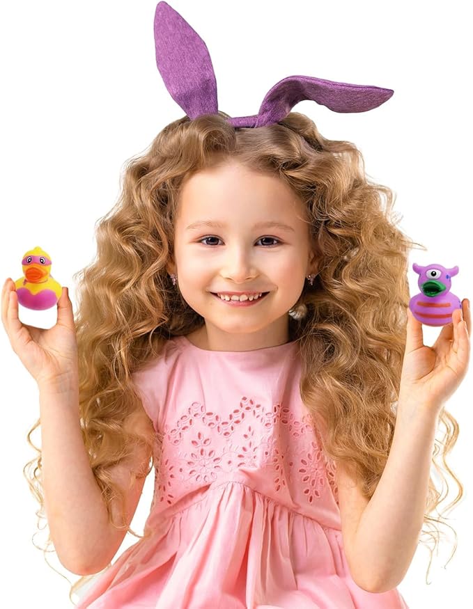 Assortment Rubber Duck Toy Duckies for Kids, Bath Birthday Gifts Baby Showers Classroom Incentives, Summer Beach and Pool Activity, 2" (200-Pack)