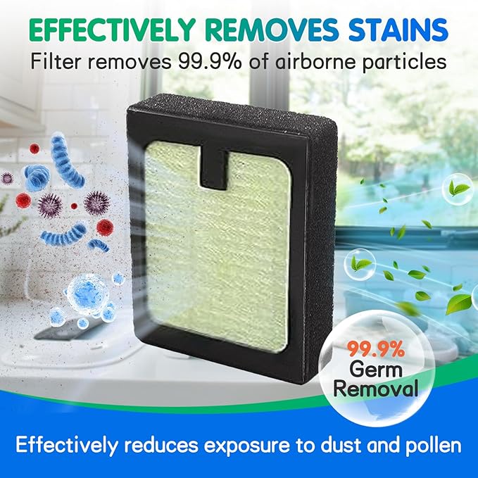 4Pack HEPA Filter Replacement for Baby Brezza Bottle Dryer Advanced