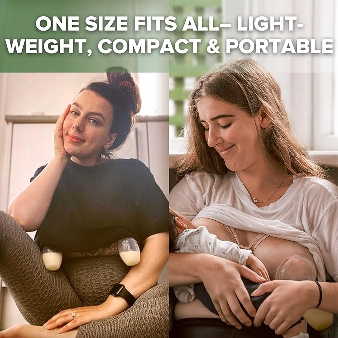 haakaa Manual Breast Pump Breastfeeding Pump with Food Grade Silicone Cap (Blush) 4oz/100ml