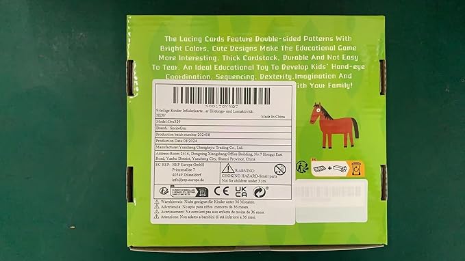 9 Pieces Kids Lacing Cards, Double Sided Sewing Cards in 9 Farm Themed Cards with 9 Colorful Laces, Imagination Development Lacing Toys Games for Children Educational and Learning Activity