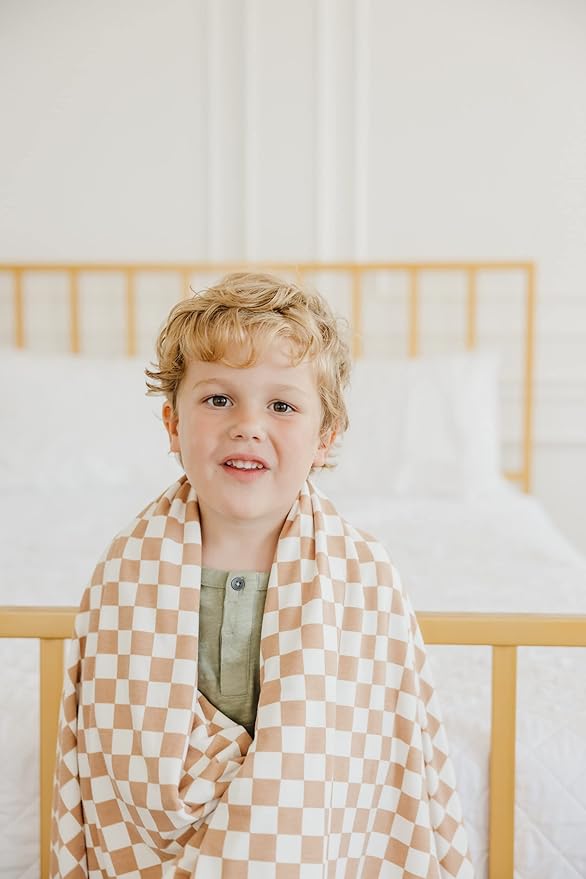 Copper Pearl Vance Three-Layer Baby Blanket: Soft Quilts for Boys & Girls | Breathable, Cozy Toddler Blanket | Premium Polyester/Rayon | 46x46