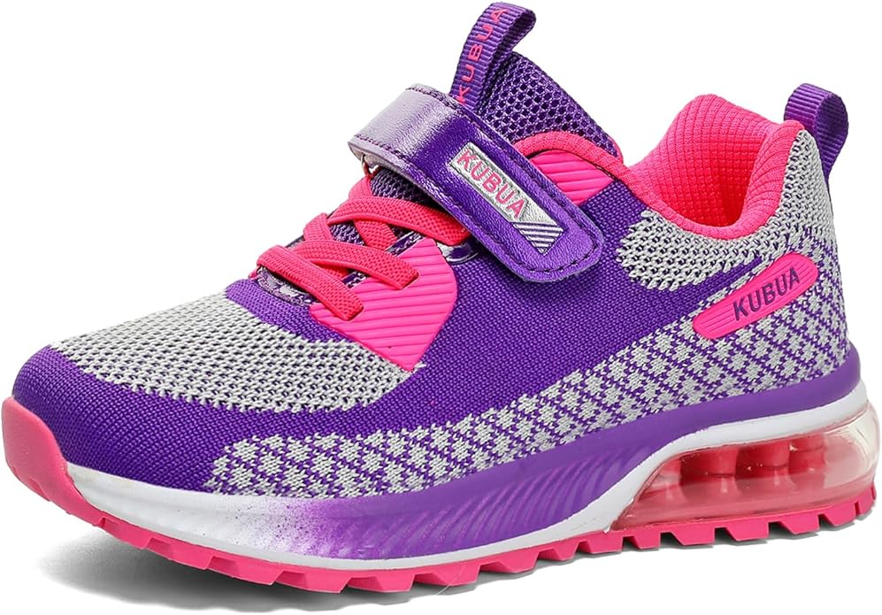 KUBUA Kids Sneakers for Boys Girls Running Tennis Shoes Lightweight Breathable Sport Athletic