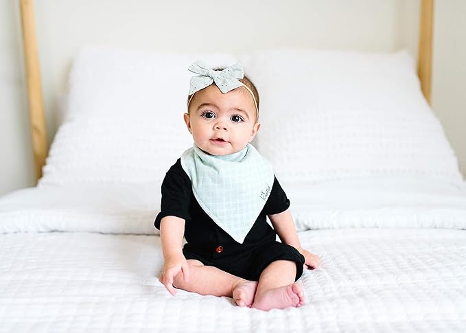 Copper Pearl Baby Bandana Drool Bibs for Drooling and Teething 4 Pack Gift Set “Dot