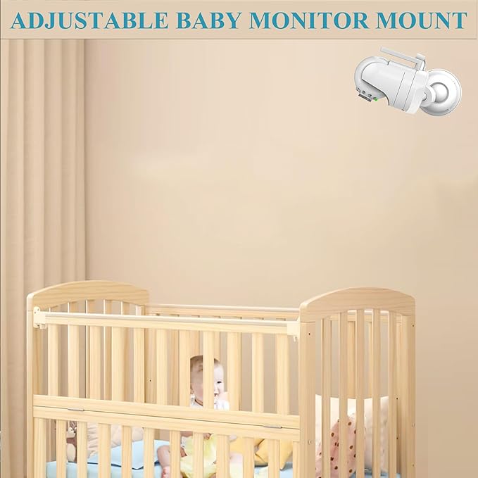 Adjustable Baby Camera Monitor Wall Mount Stand Holder Compatible with Infant Optics DXR-8 and DXR-8 Pro Cameras with 1/4" Threaded Hole Cameras,Flexible Baby Cameras Holder Easy to Install