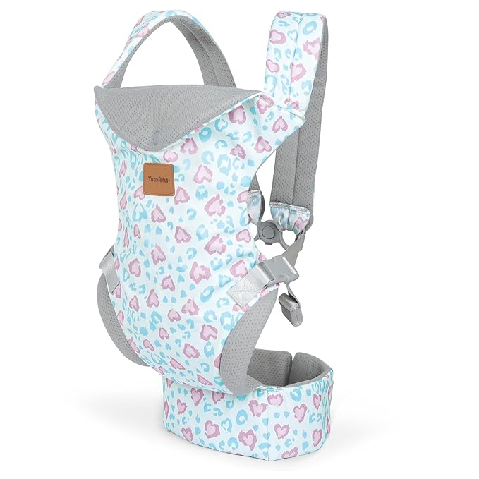 Baby Carrier, Ergonomic Adjustable Toddler Carriers for 7-33 Lbs, Cozy Lightweight Infant Carrier with Neck Support, Baby Chest Carriers with Lumbar Support for Parents (3-36 Months)