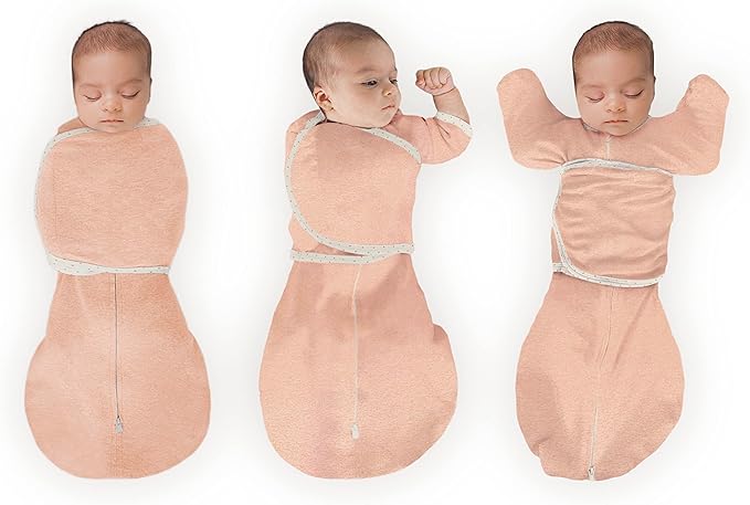 SwaddleDesigns 6-Way Omni Swaddle Sack Arms Up Swaddle for Newborn, More Options to Calm Startle Reflex, Improves Sleep