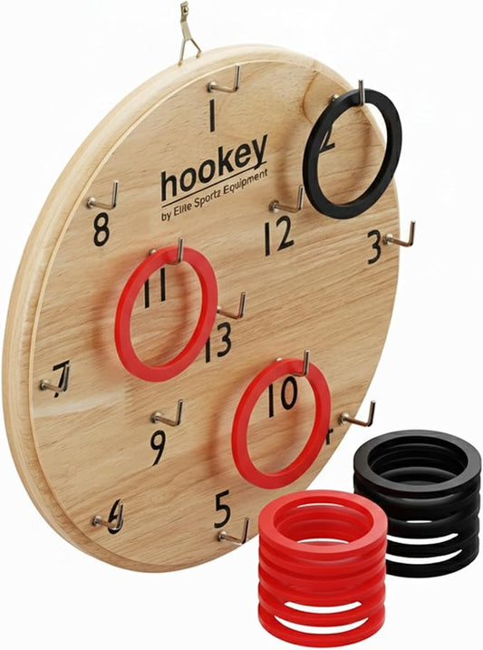 Elite Sportz Equipment Ring Toss Game | Sturdy Wooden Board Set for Kids Outdoor Games | Camping Activities - Adults & Kids Picnic