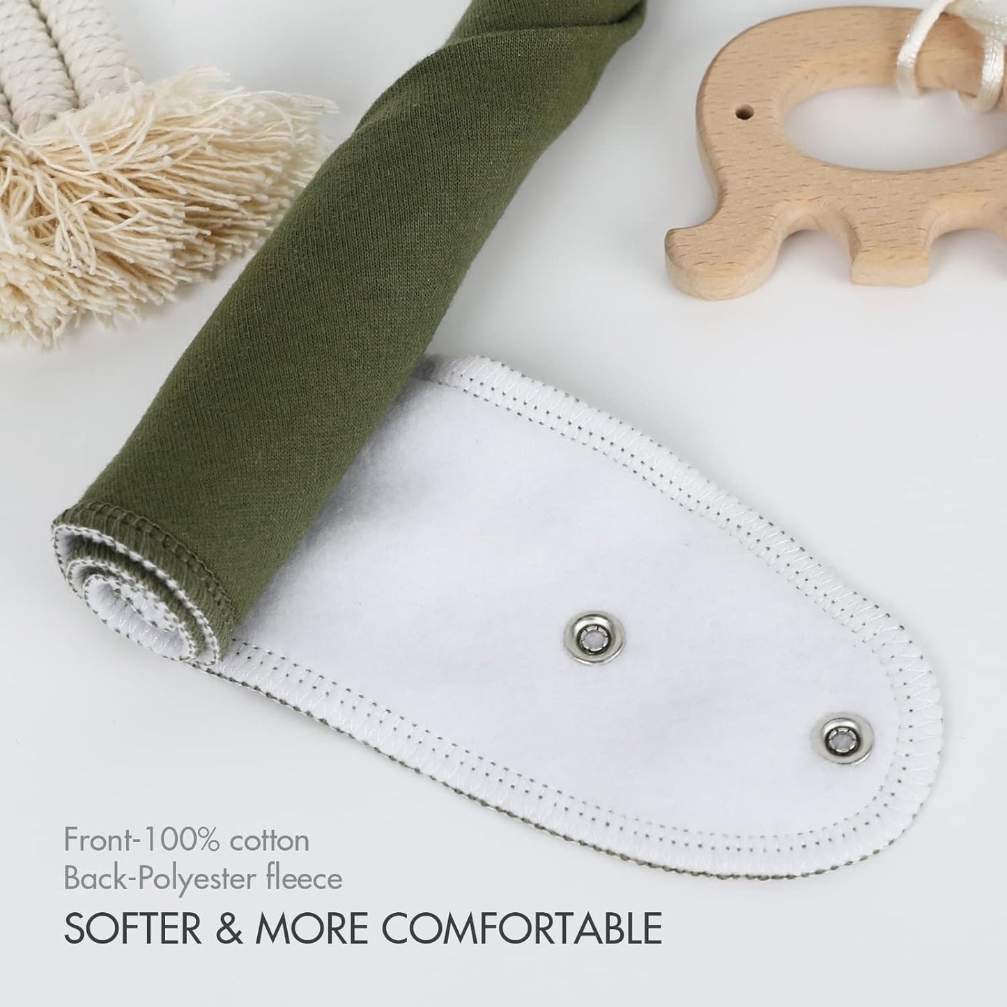 Baby Bandana Drool Bibs for Boys Girls,Super Absorbent Triangle Baby Bibs for Drooling and Teething,100% Cotton Soft for Infant,Newborn 10Pack