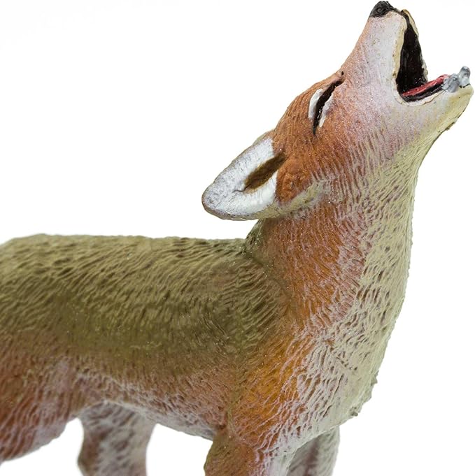 Safari Ltd. Coyote Pup Figurine - Lifelike 2.5" Model Figure - Educational Toy for Boys, Girls, and Kids Ages 1+