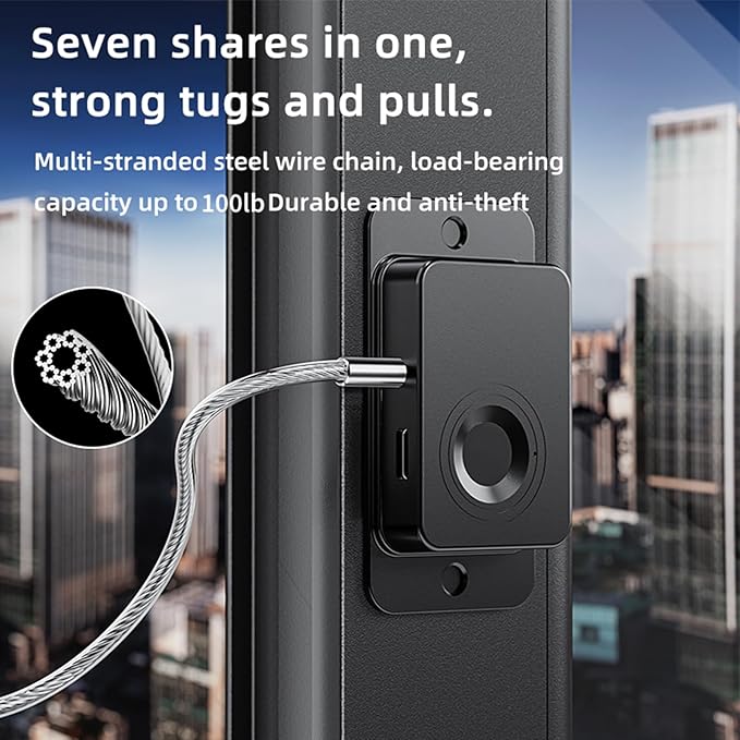 Fingerprint Fridge Lock (2 Pack),Refrigerator Lock with Fingerprint,for Fridge, Cabinet Locks, Drawers, Dishwasher, Toilet and Cabinet Locks Baby Proofing, 3M Adhesive No Drilling (Black)