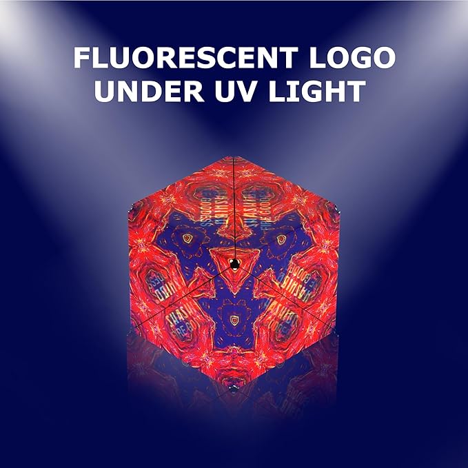 SHASHIBO Shape Shifting Box - Award-Winning Fidget Toy w/ 36 Rare Earth Magnets - Fidget Cube Transforms Into Over 70 Shapes, Sensory Toy Gift for Kids, Teens, and Adults (Fire Goddess)