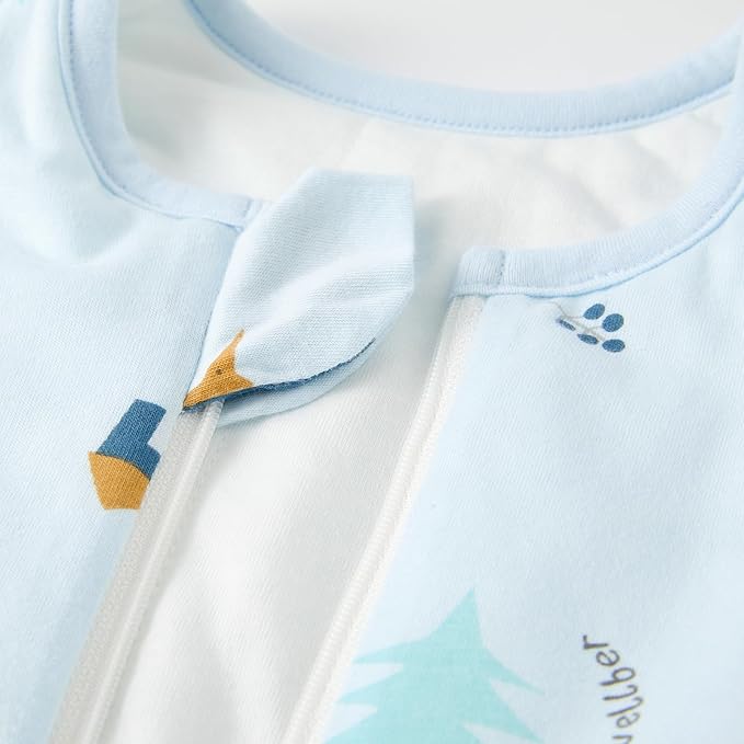 Duomiaomiao 2.5 TOG Baby Sleep Sack 100% Cotton Winter Baby Wearable Blanket, Warm Quilted Comfy Toddler Sleeping Sack