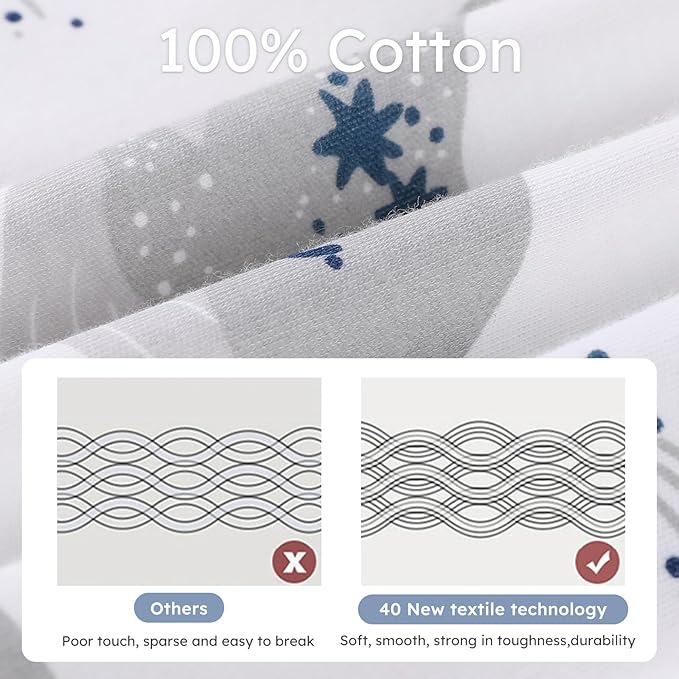 Yoofoss Baby Swaddles for Newborns 100% Organic Cotton, Adjustable Swaddle Sleep Sack 3-6 Months Newborn Swaddle Sack, Breathable Soft(Medium)