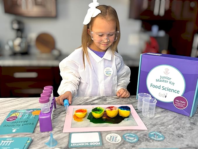 Tovla Jr. My First Food Science Kit – Edible Slime + Fun Experiments – STEM Montessori-Inspired Activity Set for Ages 5-8