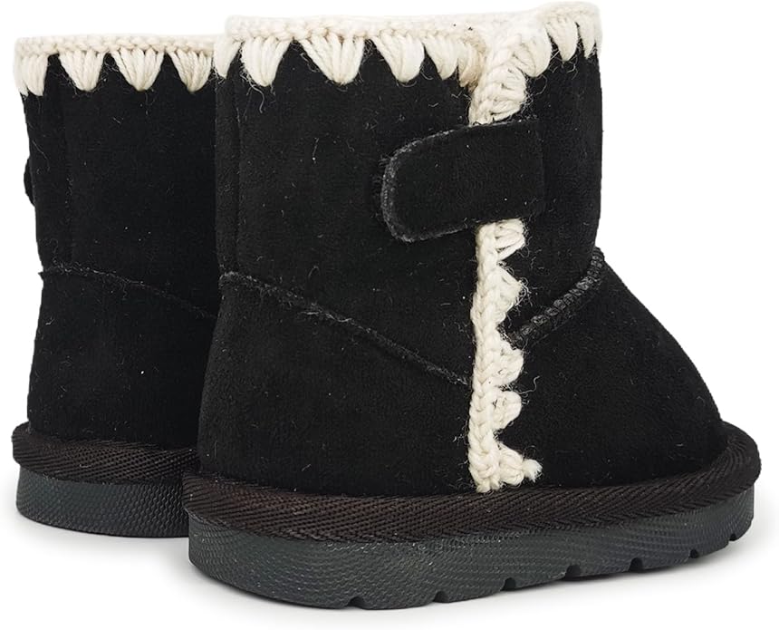Baby Boots Winter Snow Booties Infant Boys Girls Outdoor Warm Shoes for Cold Weather 6 9 12 15 18 24 Months