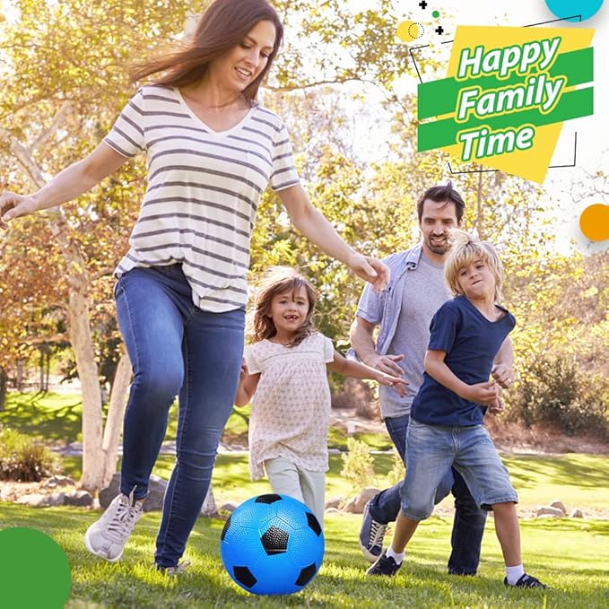 6 Inch Mini Soccer Balls for Kids Toddler, Small Soccer for Mini Goal Hoop, KickBall Soft Footballs Sport Game for Indoor Outdoor Playground Beach, Pool Ball with Pump For Inflatables Float - 6PCS