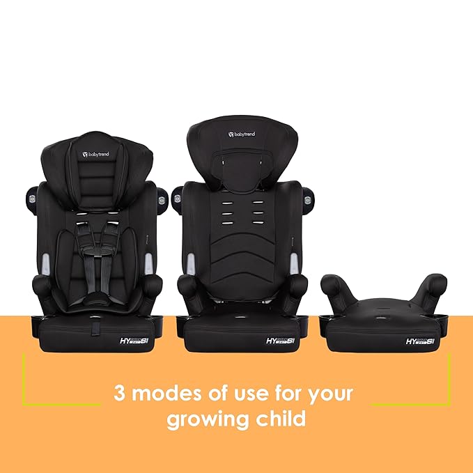 Baby Trend Hybrid SI 3-in-1 Combination Booster Car Seat with Side Impact Protection, Hoboken Black