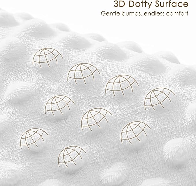 Baby Blankets for Boys Girls, Soft Nursery Minky Blankets with Muslin and Dotted Fleece Back 30x40 inches, Receiving Bed Quilt for Newborn, Infants, Toddlers (Leaf)