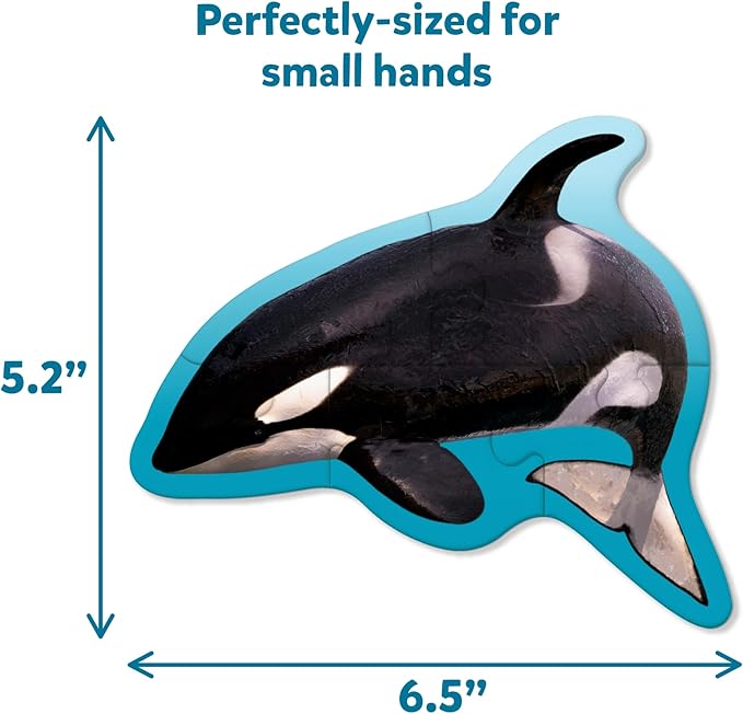 Skillmatics Step by Step Puzzles - 41 Piece Jigsaw & Toddler Puzzle, Montessori Educational Toy for Boys & Girls, Underwater Animals, Travel Friendly, Gifts for Kids Ages 3, 4, 5 and Up