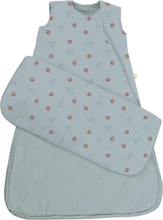 GUNAMUNA günamüna Unisex Baby, Toddler Wearable Blanket, Sleeping Bag Bamboo Rayon, Sleep Sack with Diaper Zipper, 1.0 TOG