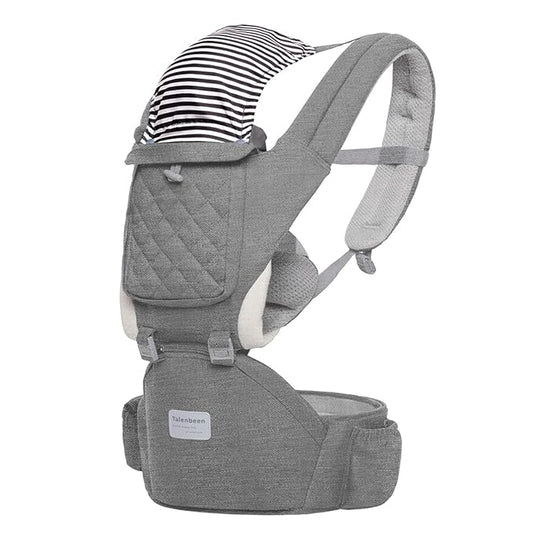 Baby Carrier, 6-in-1 Newborn to Toddler, Carrier with Hip Seat Lumbar Support 7-41 lbs, Adjustable Baby Holder Carrier for All Seasons & Positions