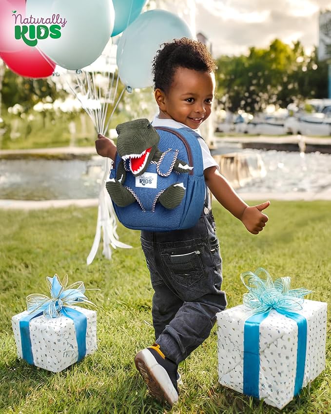 Green Dinosaur Toys for Kids 2-5, Gifts for 2 Year Old Boy, Gifts for 3 Year Old Boys, Toddler Dinosaur Backpack