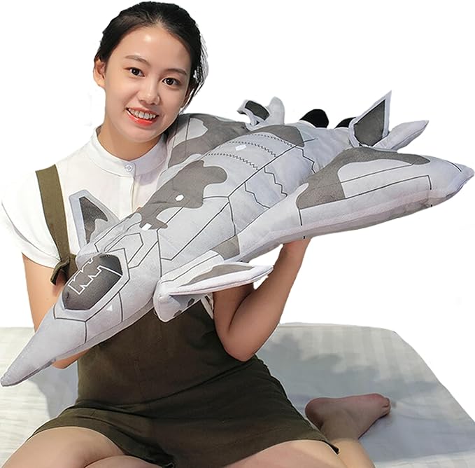 29 Inch Airplane Plush Toy with Blanket – Warplane Stuffed Animal, Space Shuttle Plush for Kids, Sofa or Travel Decor