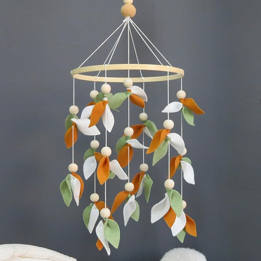 Leaf Crib Mobile, Forest Crib Mobile for Boys & Girls, Forest Baby Mobile for Crib, Woodland Mobile for Crib