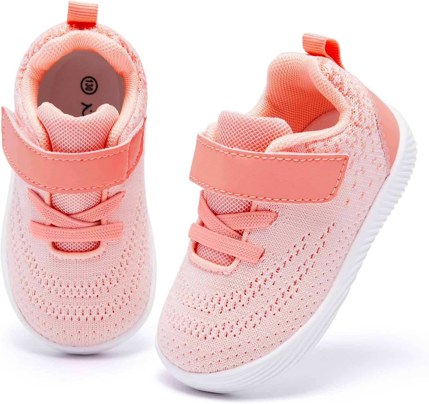 MORENDL Toddler Sneakers Baby Boys & Girls Barefoot Shoes Lightweight Breathable Walking Running Tennis Athletic Sport Shoes