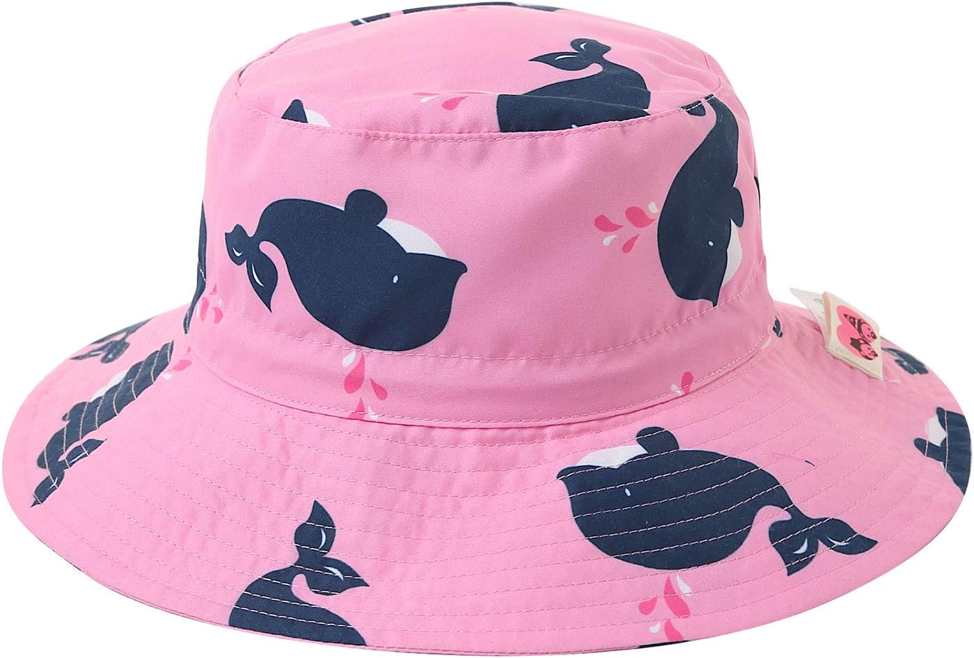 Home Prefer UPF50+ Wide Brim Sun Hat Boys Girls Sun Protection Hat Zoo Beach Swim Safari Bucket Hat for Baby Toddler Kid