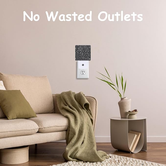 Sun Moon Constellation Night Light for Kids Girls Boys,Stars Comets LED Night Light Plug into Wall with Dusk to Dawn Sensor for Room Decor,Hallway,Kitchen,Bathroom,Nursery,Stairs