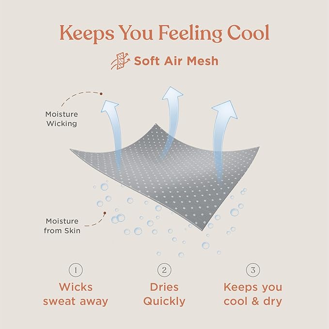 Ergobaby Embrace Baby Carrier Newborn to Toddler - Lightweight Ergonomic Baby Carriers - Cozy Essentials (7-25 Pounds), Soft Air Mesh, Soft Grey