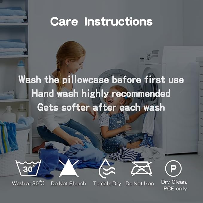 Soft Organic Cotton Toddler Pillowcases 14 X 20 Inches, Fit 13 X 18, 14 X 19 Pillows, Smooth Pearl Cotton Baby Pillowcases with Envelope Closure, Pink and Navy Blue, Set of 2