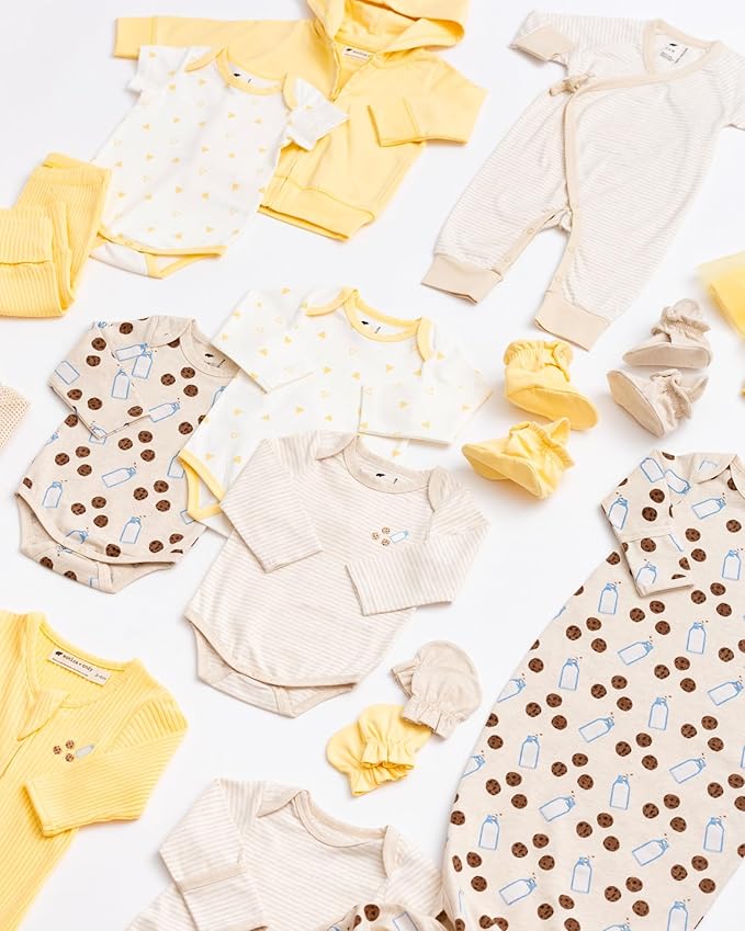 MONICA + ANDY Baby Organic Short Sleeve Jack + Jill Bodysuit