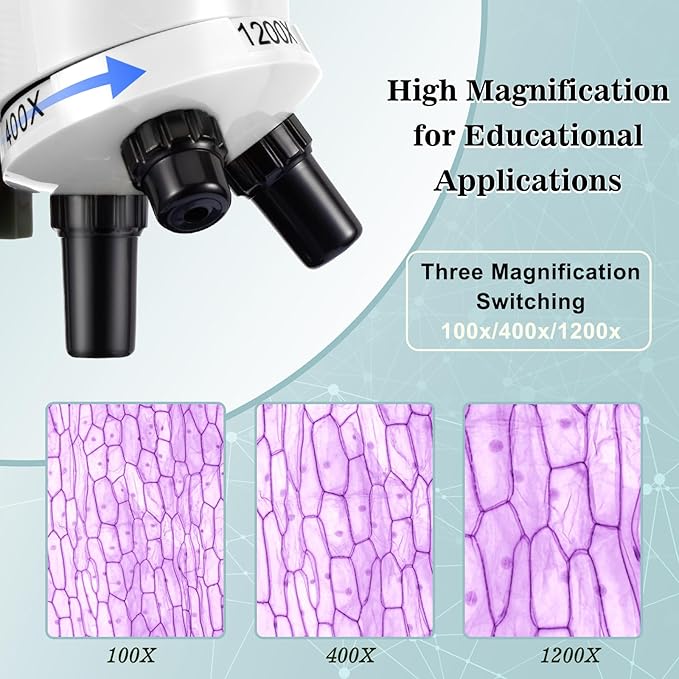 Little World Microscope for Kids, 100x 400x and 1200x Science Kits for Kids Age 5-7 Age 8-12, Microscope Beginner Kit with LED, Learning Resources Toys, Science Experiment STEM Kits, White