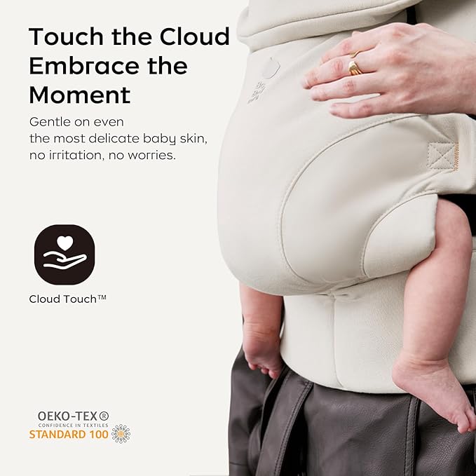Bc Babycare CocoonGo Baby Carrier – CloudTouch Soft & Ergonomic Baby Carrier for 7–44 lbs | Easy to Wear, Adjustable Fit, Travel-Ready, Machine Washable (Olive Grove)