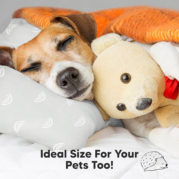 KeaBabies Toddler Pillow 13x18 - Soft Organic Cotton Kids Travel Bed Pillows for Sleeping, School, Nap, Machine Washable, Toddlers 2 to 5, Pillowcase Sold Separately (Gray Rainbow)