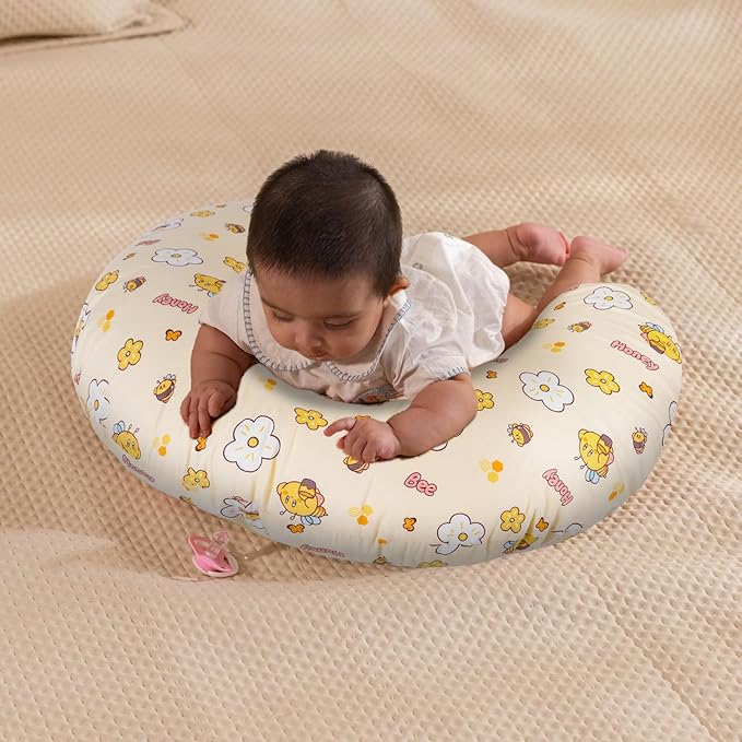 Baby Nursing Pillow for Breastfeeding, Adjustable Breast Feeding Pillow for Bottle Feeding, Breastfeeding Essentials for Mom and Baby Healthier Nursing, Bobby Pillow for Newborn,Removable Cotton Cover