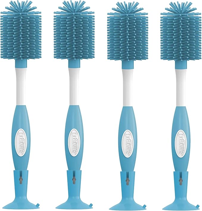 Dr. Brown's Soft Touch Bottle Brush, Blue (Pack of 4)