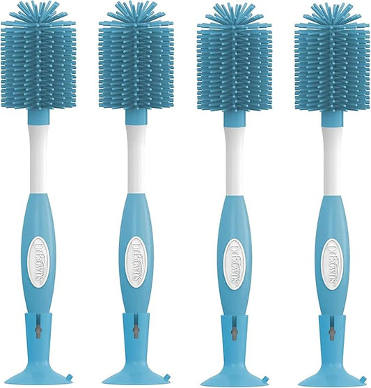 Dr. Brown's Soft Touch Bottle Brush, Blue (Pack of 4)
